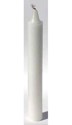 (image for) White 6" taper - Click Image to Close