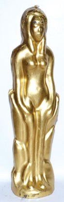 (image for) Gold Female candle 7"