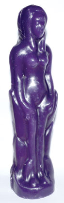 (image for) Purple Female candle 7"