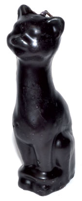 (image for) 5 1/2" Black Cat candle