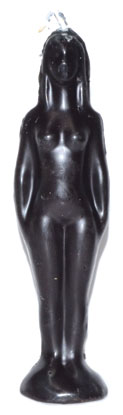 (image for) 7 1/4" Black Woman candle
