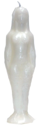 (image for) 7 1/4" White Woman candle