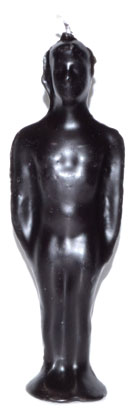 (image for) 7 1/4" Black Male candle
