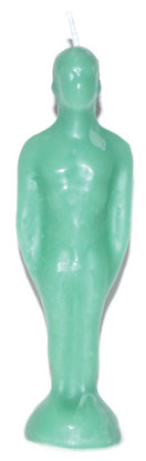 (image for) 7 1/4" Green Male candle