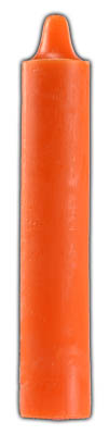 (image for) 9" Orange pillar candle - Click Image to Close