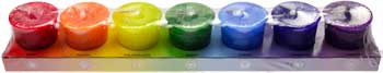(image for) 7 Pack Chakra votive - Click Image to Close