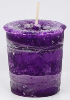 (image for) Healing Herbal votive - purple - Click Image to Close