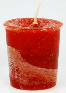 (image for) House Warming Herbal votive - red brown