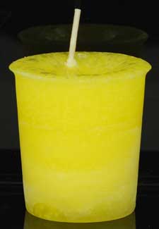 (image for) Laughter Herbal votive - yellow - Click Image to Close