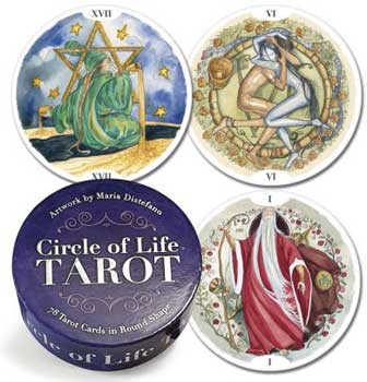 (image for) Circle of Life tarot (round) by Maria Distefano