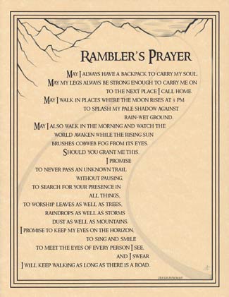 (image for) Rambler's Prayer