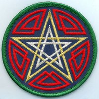 (image for) Celtic Pentagram patch 3" - Click Image to Close