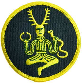 (image for) Cernunnos sew-on patch 3" - Click Image to Close