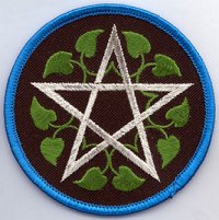 (image for) Leafy Pentagram patch 3" - Click Image to Close