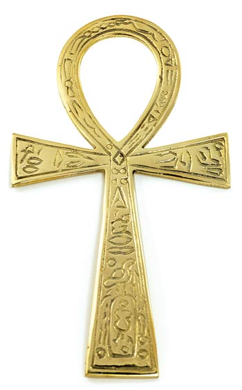 (image for) Brass Ankh 4"x7 1/4"