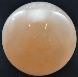(image for) 2"- 3" Orange Selenite crystal ball