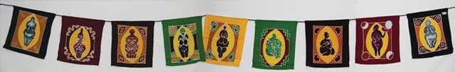 (image for) Triple Moon Goddess Prayer Flags - Click Image to Close