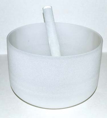 (image for) 10" Off White Crystal Singing Bowl