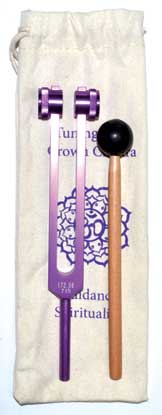 (image for) 8 1/2" Crown (purple) tuning fork - Click Image to Close