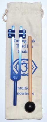 (image for) 8 1/2" Third Eye (dark blue) tuning fork