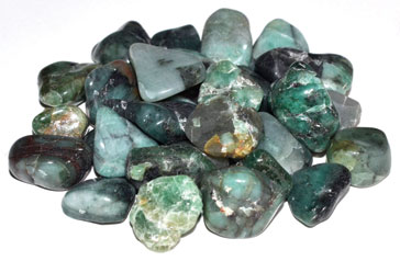(image for) 1 lb Emerald tumbled chips 6-9mm
