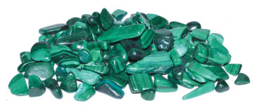 (image for) 1 lb Malachite tumbled chips 5-8mm