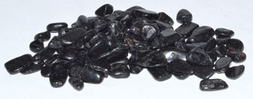 (image for) 1 lb Tourmaline, Black tumbled chips 6-8mm