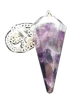 (image for) 6-sided Amethyst pendulum - Click Image to Close