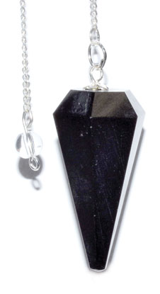 (image for) 6-sided Black Tourmaline pendulum