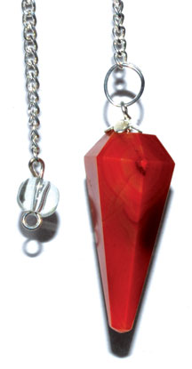 (image for) 6-sided Red Carnelian pendulum - Click Image to Close
