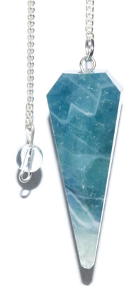 (image for) 6-sided Green Fluorite pendulum - Click Image to Close