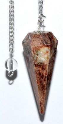 (image for) 6-sided Garnet pendulum - Click Image to Close
