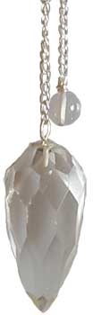 (image for) Faceted Clear Quartz pendulum - Click Image to Close