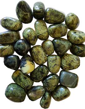 (image for) 1 lb Asterite Serpentine tumbled stones - Click Image to Close