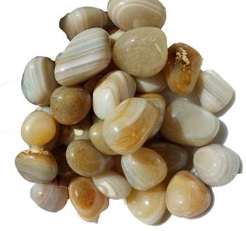 (image for) 1 Lb Banded Agate tumbled