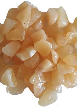 (image for) 1 lb Orange Calcite tumbled stones