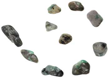 (image for) 1 lb Emerald tumbled stones