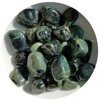 (image for) 1 lb Jasper, Kambaba tumbled stones