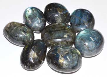 (image for) 1 lb ~2" Labodarite tumbled stones