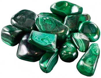 (image for) 1 Lb Malachite tumbled - Click Image to Close