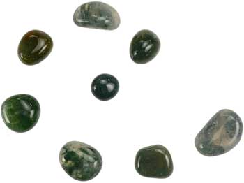 (image for) 1 Lb Moss Agate tumbled