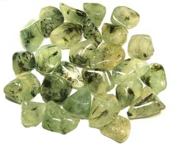 (image for) 1 lb Prehnite w Epodite tumbled stones