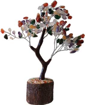 (image for) Mixed gemstone tree
