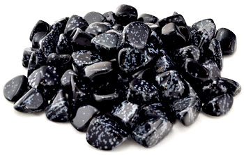 1 Lb Snow Flake Obsidian tumbled (image for) 1 Lb Snow Flake Obsidian tumbled