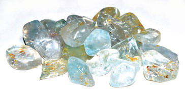 (image for) 1 lb Topaz, Blue tumbled stones