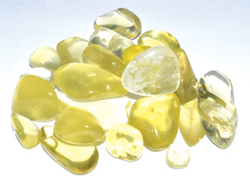 (image for) 1 lb Topaz, Lemon tumbled stones