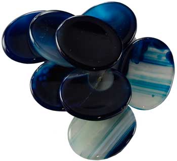 (image for) Blue Onyx worry stone - Click Image to Close