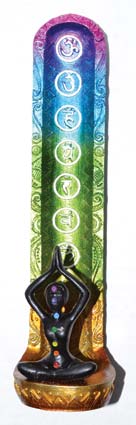 (image for) 9 1/2" Goddess 7 Chakra burner - Click Image to Close