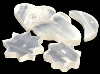 (image for) 9 1/2" Selenite incense burner - Click Image to Close