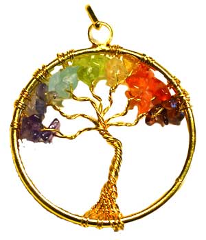 (image for) 7 Chakra Tree of Life pendant - Click Image to Close